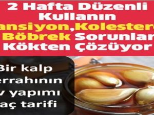 BİR KALP CERRAHININ EV YAPIMI REÇETESİ YÜKSEK TANSİYON İÇİN