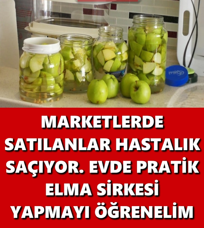 Marketlerde Satılanlar Hastalık Saçıyor Evde Pratik Elma Sirkesi Yapmayı galerisi resim 1
