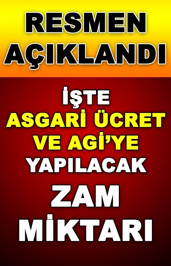 2020 Asgari Ücret ve AGİ'ye Yapılacak ZAM Oranı Resmen Açıklandı galerisi resim 1