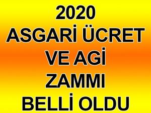 2020 Asgari Ücret Zammı Belli Oldu