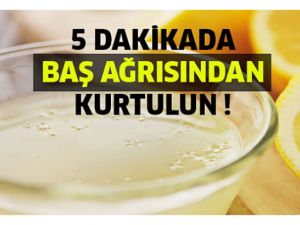 5 Dakikada Baş Ağrısından Kurtaran Yöntem