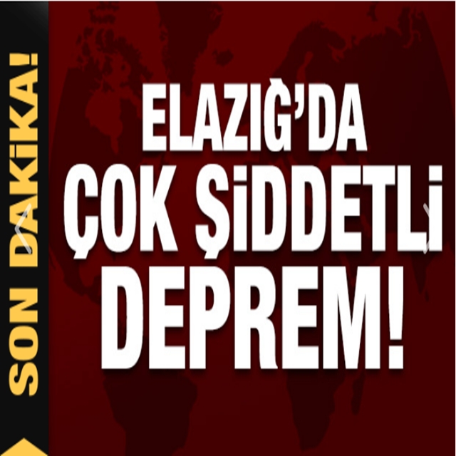 Son dakika: Elazığ'da çok şiddetli deprem! galerisi resim 1