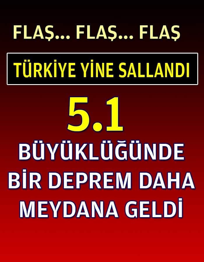 Türkiye'yi Sallayan Bir Deprem Daha Oldu galerisi resim 1