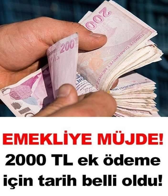 2000 TL EK ÖDEME İÇİN TARİHİ AÇIKLANDI galerisi resim 1