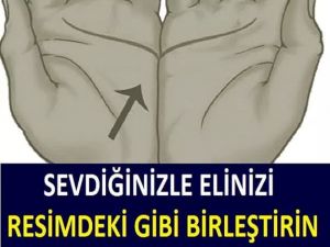 SEVDİĞİNİZLE ELİNİZİ RESİMDEKİ GİBİ BİRLEŞTİRİN EĞER İKİ ÇİZGİ BİRLEŞİYO
