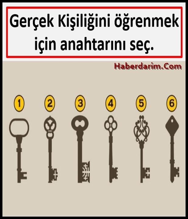 Gerçek Kişiliğini öğrenmek için anahtarını seç. galerisi resim 1
