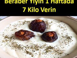 1 Haftada 7 Kilo Verdiren Hurma-Yoğurt İkilisi
