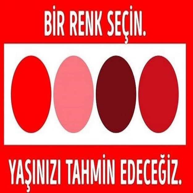 Zihinsel Yaşınızı Ortaya Çıkaracak Bir Renk Testi galerisi resim 1