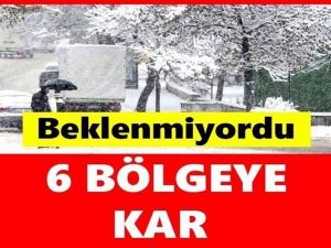 Meteoroloji’den 6 bölge için kar yağışı açıklaması
