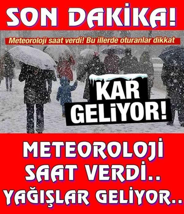 Meteoroloji’den 9 il için kar yağışı ve zirai don açıklaması galerisi resim 1