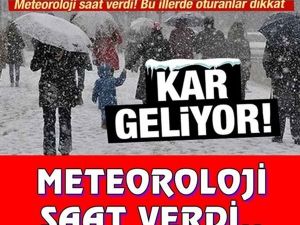 Meteoroloji’den 9 il için kar yağışı ve zirai don açıklaması