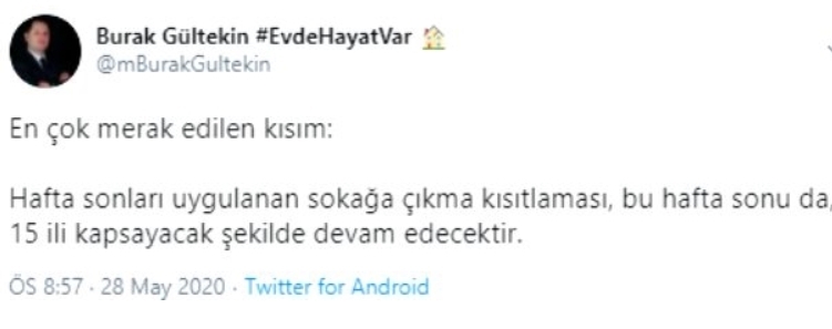 Sokağa Çıkma Yasağıyla İlgili Beklenen Haber Geldi galerisi resim 6