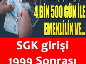 4500 Gün İle Emekli Olabilirsiniz