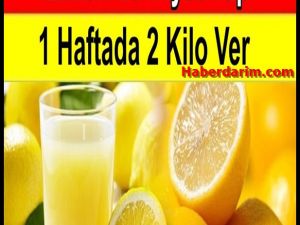 Limon diyeti ile 1 haftada 2 kilo