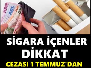 BU SİGARALARI TÜKETENLERE CEZA