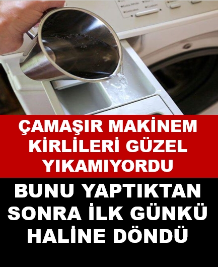 ÇAMAŞIR MAKİNEM KİRLİLERİ GÜZEL YIKAMIYORDU galerisi resim 1