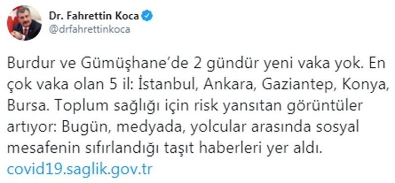 Bakan’dan 5 İlimiz Kritik Açıklama İşte O 5 İlimiz galerisi resim 4