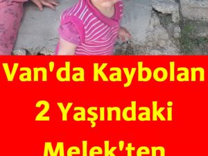 Van'da kaybolan 2 yaşındaki Melek herkesi üzdü