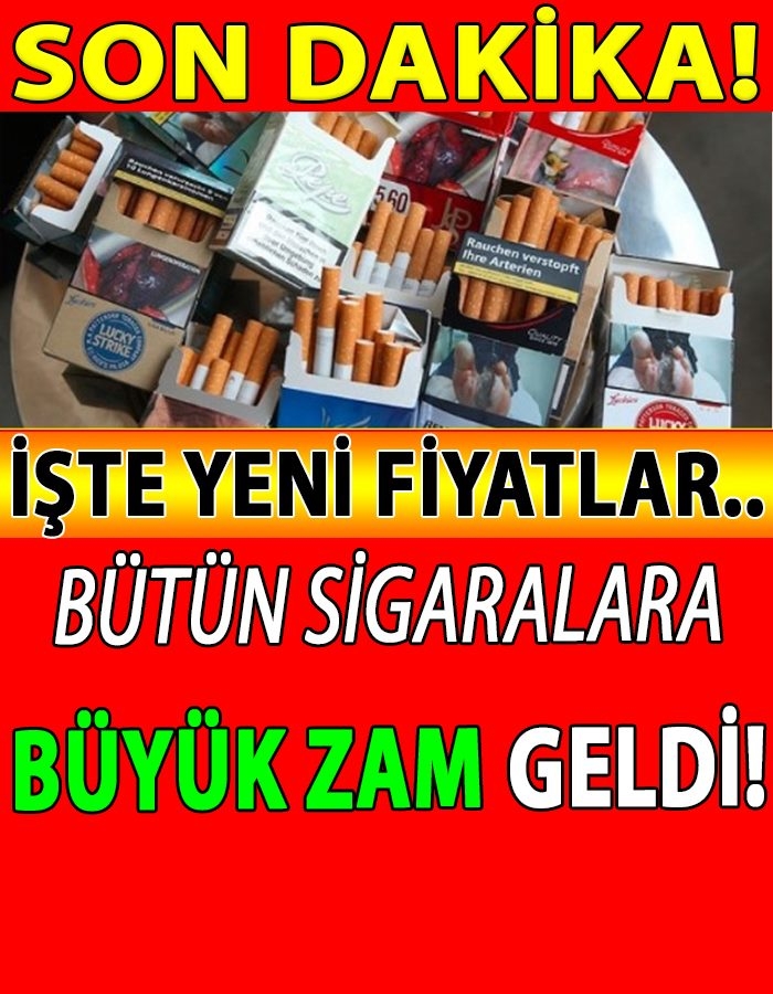 SON DAKİKA: Sigaraya Büyük Zam Geldi.. galerisi resim 1