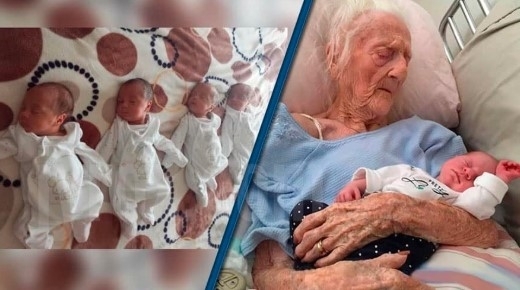 70 Yaşında Dördüz Doğurdu galerisi resim 2