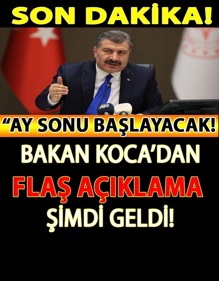 Bakan Koca'dan Flaş Açıklama Şimdi Geldi galerisi resim 1