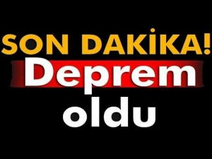4,4 BÜYÜKLÜĞÜNDE DEPREM OLDU