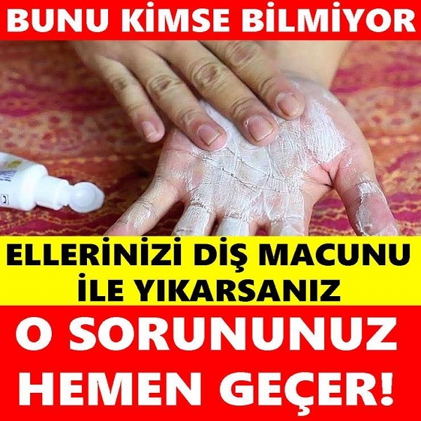 Ellerinizi Diş Macunu İle Yıkarsanız galerisi resim 1
