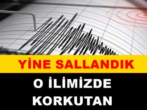 Korkutan Deprem! Yine Sallandı