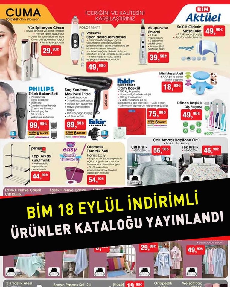 Bim 18 Eylül 2020 Aktüel İndirimli Ürünler Kataloğu galerisi resim 1