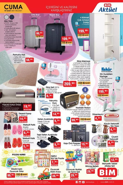 Bim 18 Eylül 2020 Aktüel İndirimli Ürünler Kataloğu galerisi resim 4