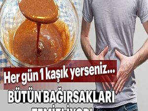 Her Gün 1 Kaşığı Bütün Bağırsakları Temizliyor