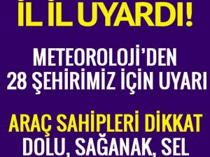 Meteoroloji’den hortum dolu ve şiddetli yağış uyarısı! İşte uyarı gelen 