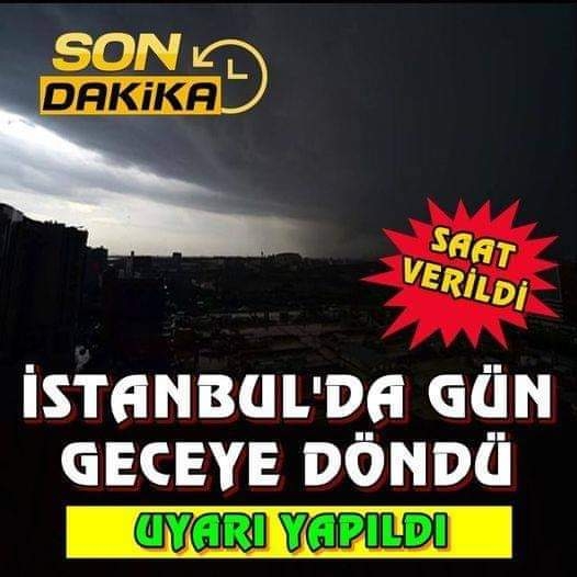 İstanbul’da Gün Geceye Döndü Sarı Kod Uyarısı Yapıldı galerisi resim 1