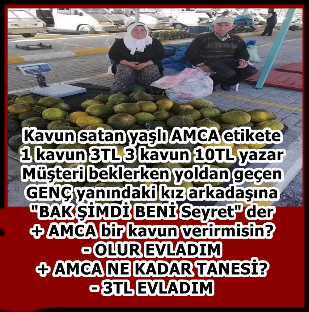 1 kavun 3TL 3 kavun 10TL yazar galerisi resim 1