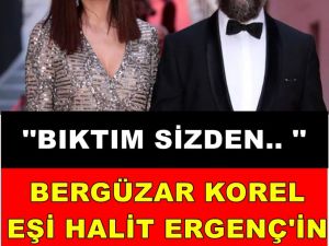 BERGÜZAR KOREL EŞİNİN DİZİ SETİNDE…