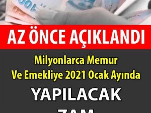 Memur vede Emeklilere Yapılacak Oran Belli Oldu
