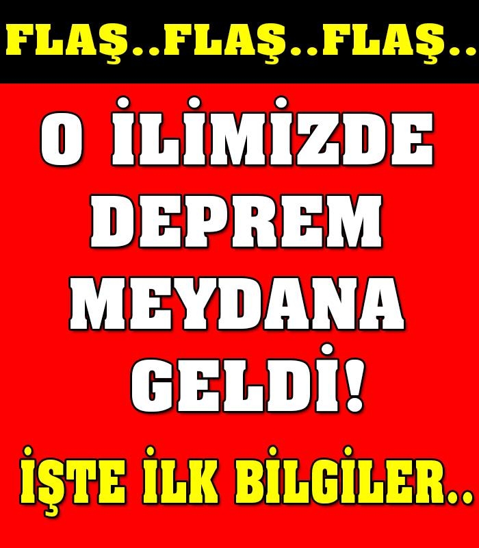 O İlimizde Deprem Meydana geldi galerisi resim 1