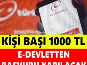 Bakan Açıkladı Kişi Başı 1000 Lira