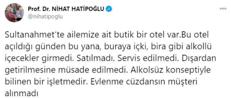 Nihat Hatipoğlu Otelde alkol Satışı ile ilgi konuştu galerisi resim 5