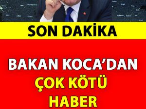 Bakan Koca'dan İstanbul İçin Çok Kötü Haber