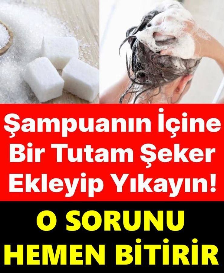 Şampuanın içine biraz şeker ekleyin saçınızı yıkayın ve... galerisi resim 1