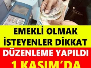 Emekli olmak isteyenler dikkat! Son gün 1 Kasım
