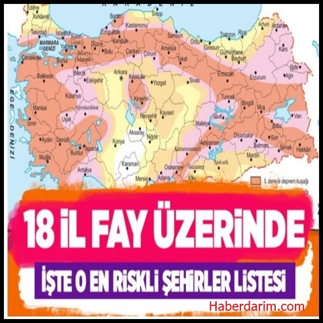 Türkiye’de 18 şehir aktif deprem fayı üzerinde! İşte fay üzerindeki 18 ş galerisi resim 1