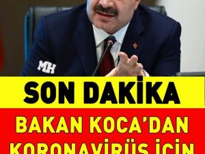 Bakan Koca, 2 Kasım’daki Türkiye’deki koronavirüs vaka ve vefat sayısınd