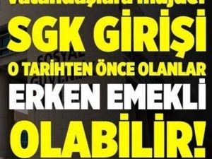 Erken Emeklilik Müjdesi