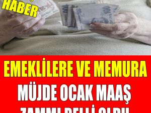 Ocak Maaş Zammı Belli Oldu