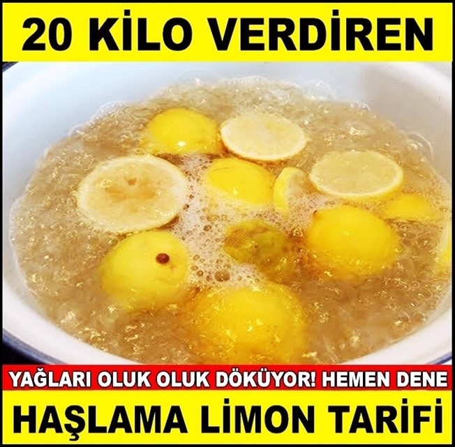 Bir Ayda 20 Kilo Verdiren Haşlanmış Limon Tarifi galerisi resim 1