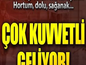 Meteorolojiden Dolu Fırtına ve Sel Alarmı