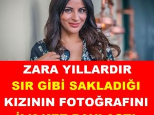 Şarkıcı Zara, gözlerden uzak tuttuğu kızı Nur'un fotoğrafını ilk ke