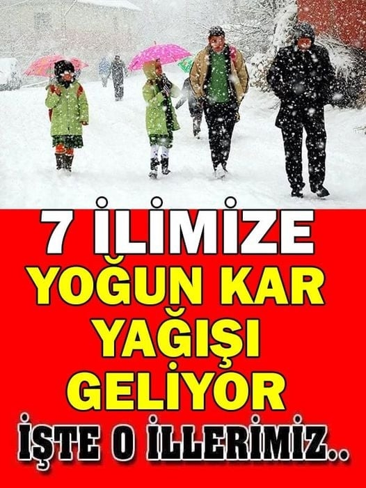 Meteoroloji saat verdi, uyardı! Birçok İlimiz İçin Kar ve Tipi Alarmı Ve galerisi resim 1